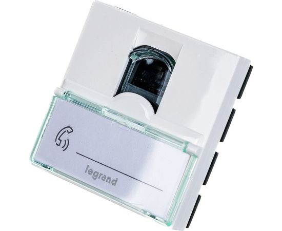 Механизм розетки Legrand 1-м СП Mosaic New 2-модульный RJ45 5E UTP Leg 78651/76554 124978 – изображение 3