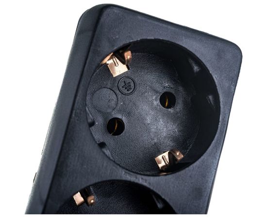 Сетевой фильтр TDM СФ-05В выключатель, 5 гнезд, 5 метров, ПВС 3х1мм2, 16А/250В, черный SQ1304-0003 – изображение 3