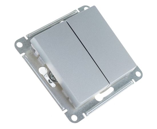 2-клавишный переключатель Schneider Electric ATLASDESIGN 10АХ, АЛЮМИНИЙ ATN000365 – изображение 4