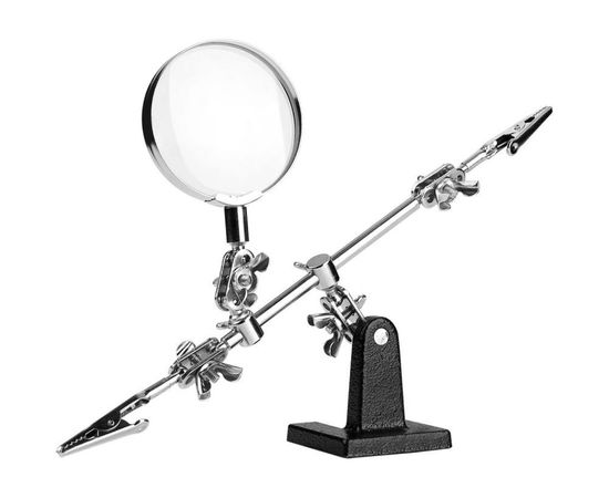 Держатель прецизионный с зажимами и лупой HT18 62 мм DEKO 065-0925 – изображение 4