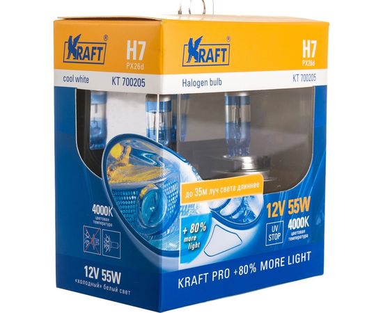Автолампа KRAFT H7 12v 55w PX26d Pro KT 700205 – изображение 5