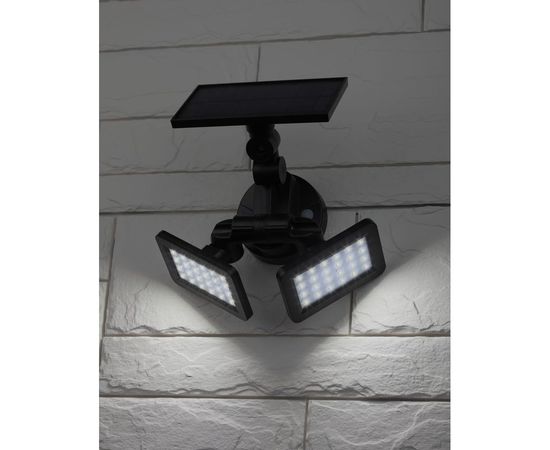 Фасадный светильник с двумя световыми панелями на солнечной батарее ЭРА ERAFS02041 Б0044489 – изображение 5