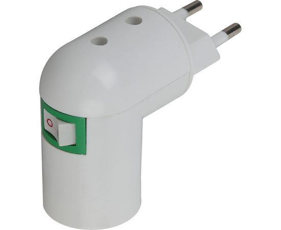 Переходник вилка-Е27 с выключателем ЭРА, белый Б0027981 – изображение 6