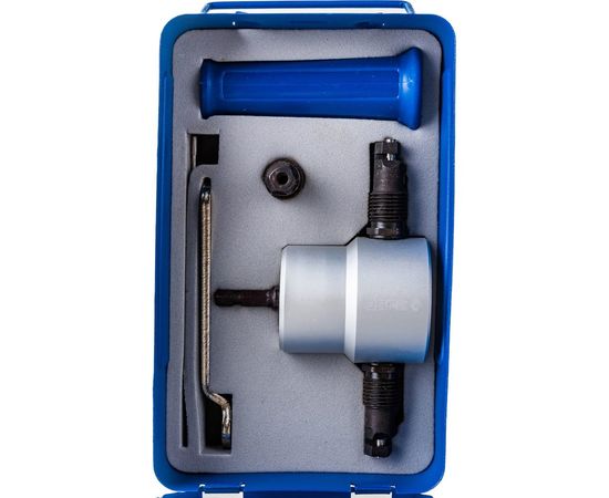 Насадка-ножницы для реза листового металла в металлическом кейсе + запчасти СВЕРЧОК ЗУБР 23294 – изображение 6