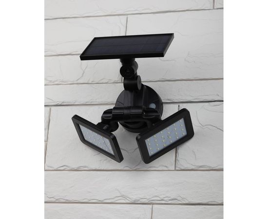 Фасадный светильник с двумя световыми панелями на солнечной батарее ЭРА ERAFS02041 Б0044489 – изображение 6