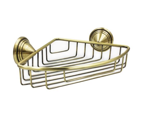 Угловая полка Bath Plus BRONX gold металл BXG-65709A 