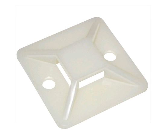 Самоклеящаяся площадка под стяжку TWT 25x25 мм, белая, 100 шт. CV-ATM25 