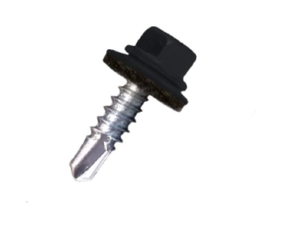 Саморез по металлу Daxmer св. №2 4,8х19 RAL 9005 11708 