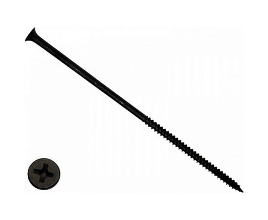 Саморез КРЕП-КОМП черный, универсал., 4,8х152, 10 шт. чм152мф 