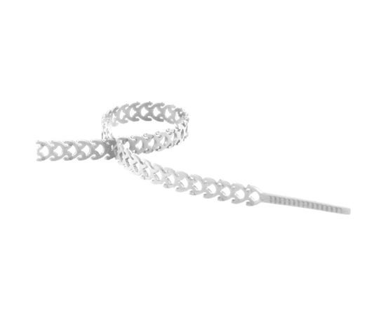 Стяжка TDM ПУ белая, многозвенная RS, 10x300, 20 шт. SQ0515-0603 