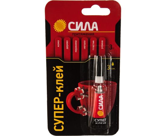 Сверхпрочный супер-клей 3 гр. BL-1 СИЛА SBL1-3 C0039198 