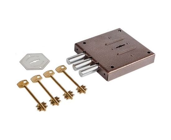 Накладной замок CERBER ЗНУ-М БЗ С1-М 016 без ответной планки 2067 