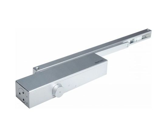 Дверной доводчик DOORLOCK DL300S BC size 3-5 со скользящей тягой, серебристый, с функцией Hold Open 75555 