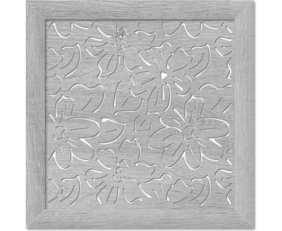 Экран для радиатора Стильный Дом Цветы 60x60 см, дуб серый v547282 