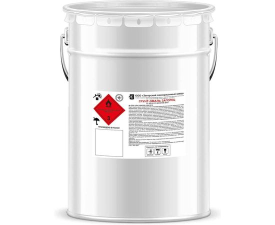 Грунт-эмаль ЗАГОРСКИЙ ЛАКОКРАСОЧНЫЙ ЗАВОД Загорец 8 кг ZLK04877 