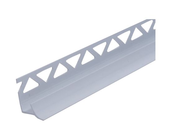 Уголок для кафельной плитки СХТ внутренний 7 мм 2,5 м белый ПрКп001 