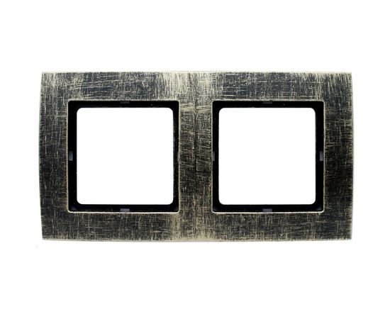 Рамка duwi на 2 поста серия Palazzo Vintage, золото патина 26527 6 