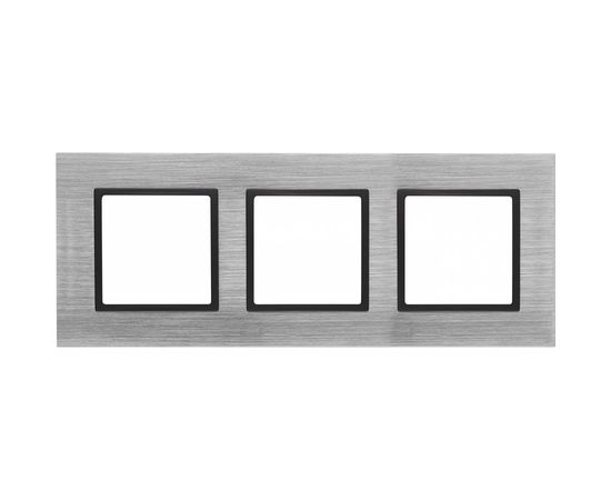 Рамка ЭРА 14-5203-41 на 3 поста, металл, Elegance, сталь+антрацит Б0034557 