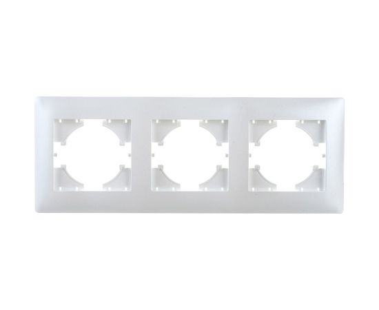 Рамка GUSI ELECTRIC 3-местная, цвет жемчуг С1030-028 