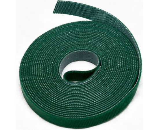Лента (липучка) в рулоне Hyperline WASNR-5x25-GN ширина 25 мм, длина 5 м, зеленая 401695 