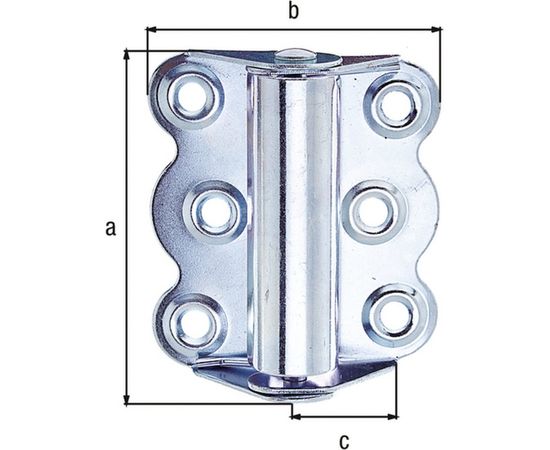 Барная петля GAH ALBERTS оцинкованная, 70x65x22 мм 341046 – изображение 2