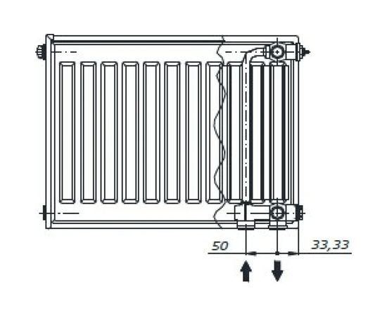 Радиатор AXIS Ventil 22 300х900 – изображение 2