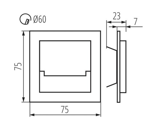 Подсветка для лестницы KANLUX SABIK MINI LED CW 12В 23111 – изображение 2