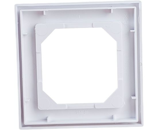 Одноместная рамка LIREGUS Эпсилон K14-245-01 E/B белая 28-038 – изображение 2