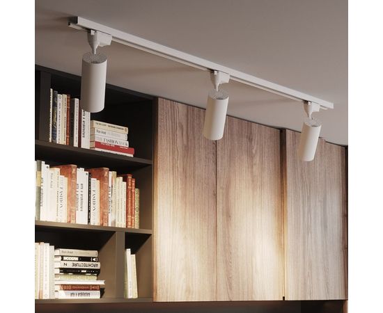 Трековый светильник Gauss цилиндрический 8W 600lm 4000K 180-220V IP20 59х164мм белый линза 50 градусов LED 1/50 TR089 – изображение 3