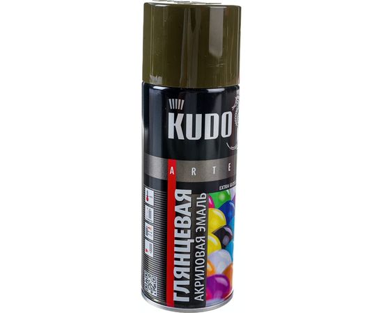 Эмаль универсальная акриловая KUDO RAL 6014 хаки высокоглянцевая KU-A6014 – изображение 3