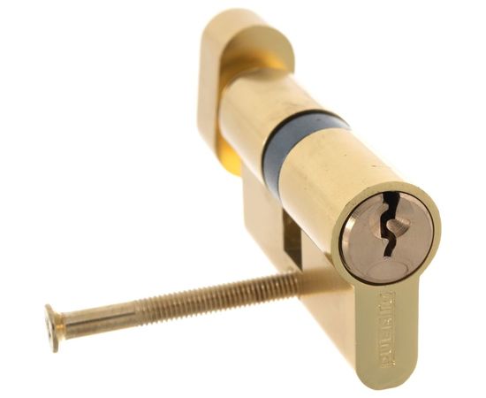 Цилиндр PUERTO 60 мм К-З, стандарт, латунь блестящая INCS 60-H AL PB – изображение 4