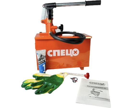 Опрессовочный насос СПЕЦ НОР-40 м, 40 атм, 11 л бак, шланг 1 м СПЕЦ-3364/8059/9014165 – изображение 5