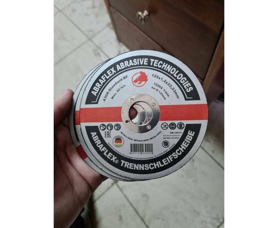 Круг отрезной по металлу + нержавейке (125x1.2x22 мм) Abraflex А125122223 – изображение 5
