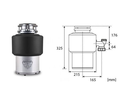 Измельчитель пищевых отходов Status Italy PREMIUM 150 09810301 – изображение 6