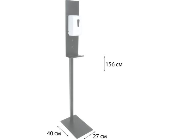 Напольная стойка с сенсорным дозатором FIXSEN HOTEL1 л, хром FX-31012Y – изображение 8