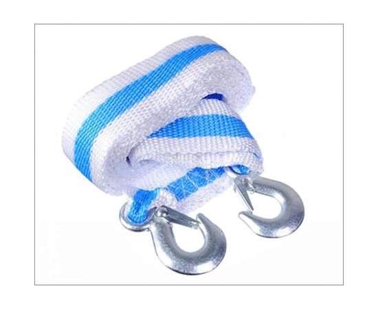 Буксировочный трос-ремень ON 10 т., 2 крюка, 5 м. блистер-кейс, 16-07-006 