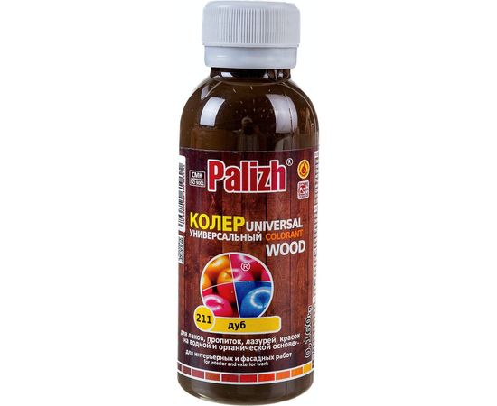 Универсальная колеровочная паста Palizh №211 WOOD 0,1л дуб 11598392 
