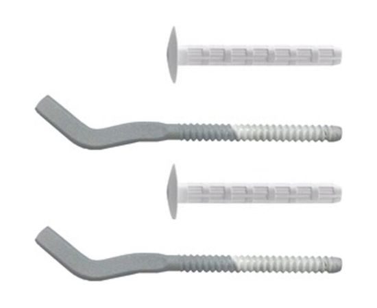 Комплект плоских кронштейнов с дюбелями (7,2х170 мм; серебристый) Royal Thermo 