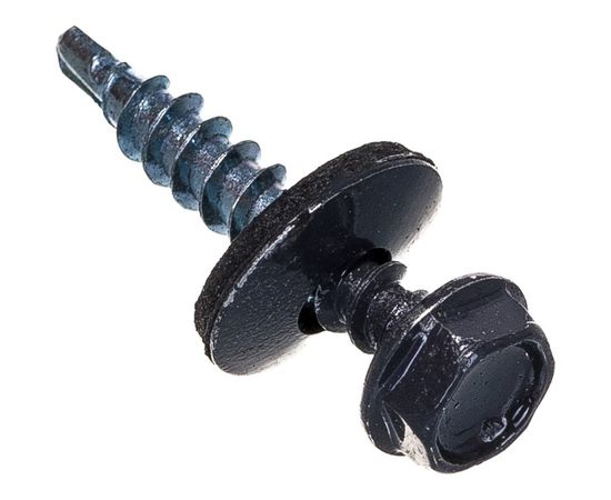 Кровельный саморез крепежная техника серый графит RAL 7024, 4.8х29 мм, 250 шт 420368 БК 