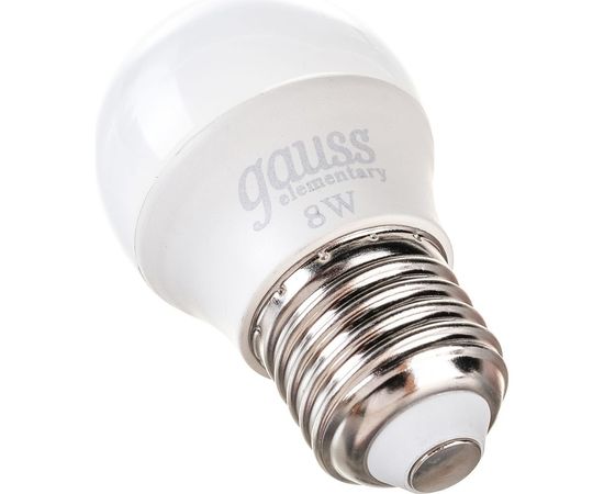 Лампа Gauss LED Elementary Шар 8W E27 560lm 6500K 53238 