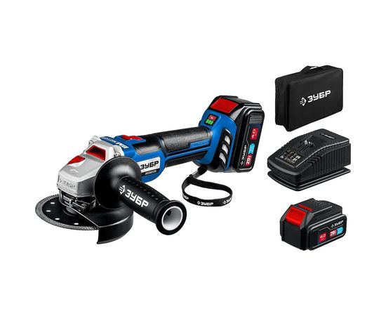 Бесщеточная угловая шлифовальная машина ЗУБР Профессионал 20В AB-125-42 