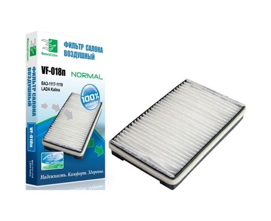 Фильтр салона кат. № 1118-8122010-00 для ВАЗ-1118 Lada Kalina, Granta ФС VF-018n 