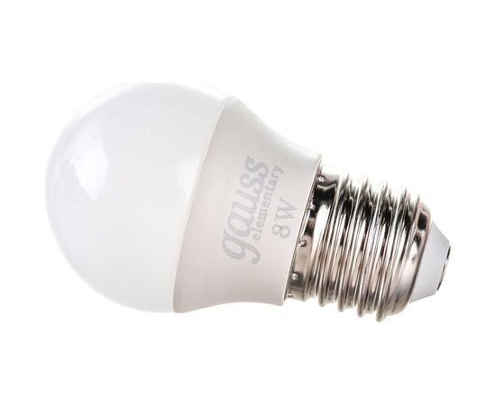 Лампа Gauss LED Elementary Шар 8W E27 560lm 6500K 53238 – изображение 2