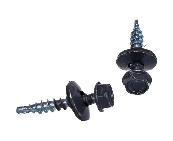 Кровельный саморез крепежная техника серый графит RAL 7024, 4.8х29 мм, 250 шт 420368 БК – изображение 2