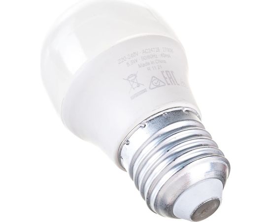 Светодиодная лампа OSRAM LED STAR P Шар 5.5Вт E27 470 Лм 2700 К Теплый белый свет 4052899971646 – изображение 2