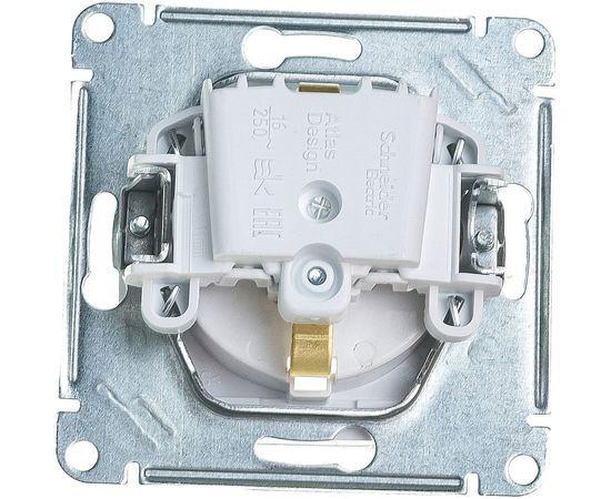 Механизм розетки Schneider Electric 1-м СП ATLAS DESIGN AQUA 16А, IP44, белый 1240175 – изображение 3