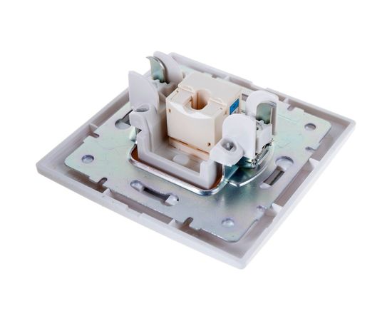 Компьютерная розетка Lezard MIRA, со вставкой, белый с серой 701-0215-139 – изображение 3