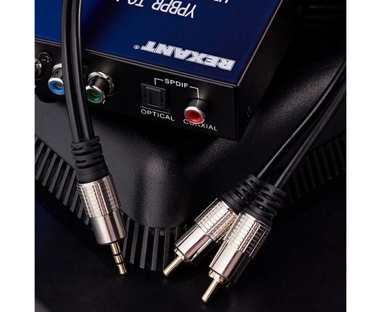 Шнур REXANT Стерео 3,5 мм - 2 RCA, длина 1,5 метра 17-4222 – изображение 3