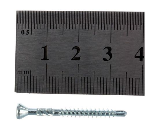 Шуруп для полов и паркета Rusconnect CFB 0336 3,2х35 500 шт. Белый цинк 380336 – изображение 3