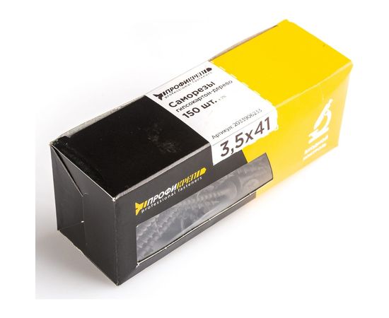 Саморезы с потайной головкой Профикреп кр/ш оксидир., 3,5х41 150 шт 2033906233 – изображение 4